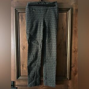 LISETTE Ladies Women’s Size Small Black & Grey Geometric Pattern Leggings